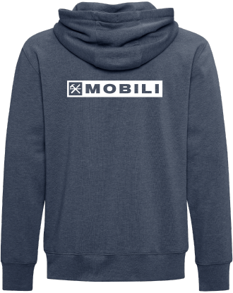 Mobili - KOI2052 chandail à capuchon en molleton à glissière triblend element - SE. S6373 (AVG) + SE. S16374 (DOS)
