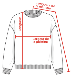 Charte de grandeur KOI2240 (XS à 4XL)